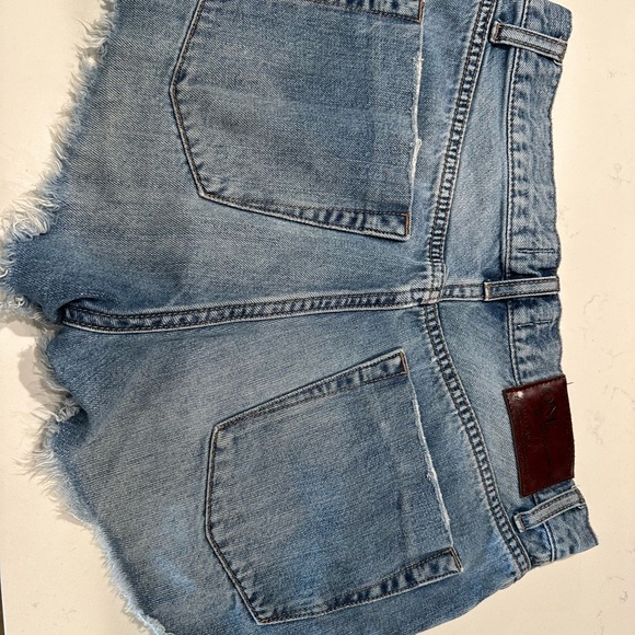 One Teaspoon Blue Denim Shorts - Picture 2 of 4